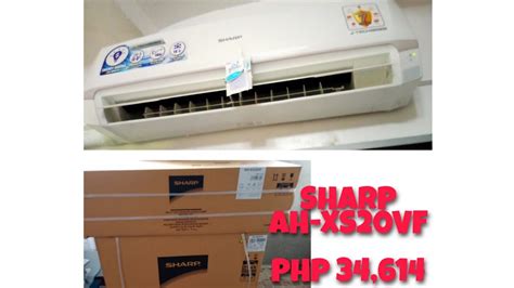 SHARP AIR CONDITIONER J TECH INVERTER 2HP AH XS20VF SPLIT TYPE YouTube