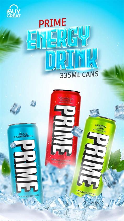 Prime Energy Drink 355ml Cans [Video] | Energy drinks, Drinks, Motion ...