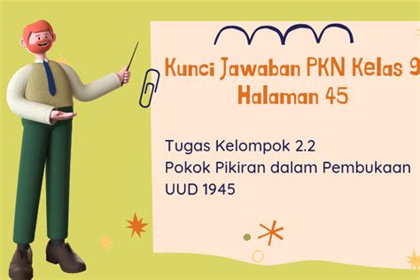 Kunci Jawaban PKN Kelas 9 Halaman 45 Tugas Kelompok 2 2 Pokok Pikiran