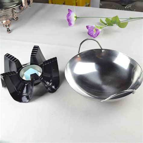 Thick Stainless 20 5cm Steel Solid Alcohol Stove Dry Alcohol Hot Pot Small Pot Hot Pot Stove Hot