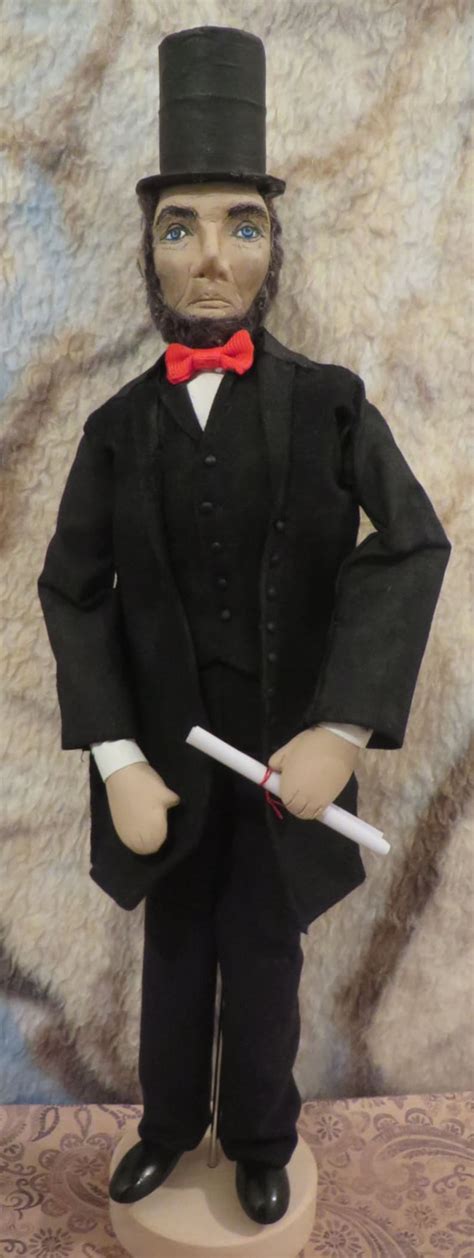 Abraham Lincoln Ooak Art Doll Etsy