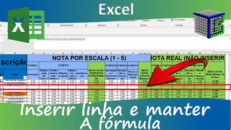 Como Inserir Linha Na Planilha Do Excel E Manter As F Rmulas Youtube