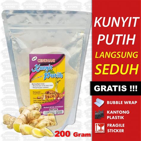 Jual Kunyit Putih G Kunyit Putih Bubuk Kunyit Putih Instan Serbuk