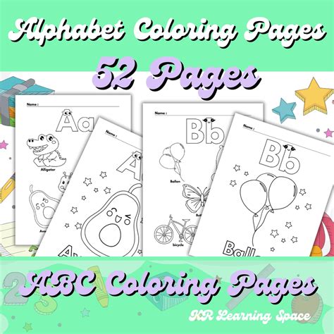 alphabet coloring pages  kids preschool kindergarten preschool
