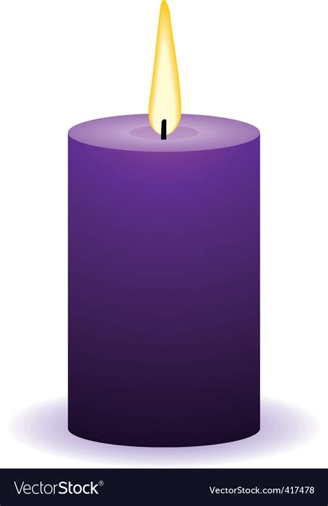 Candle Royalty Free Vector Image Vectorstock