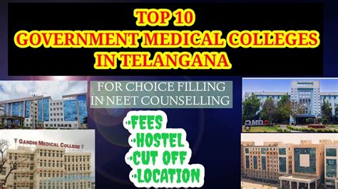 Mbbs Top Government Medical College In Telangana Mcc Aiq Neet