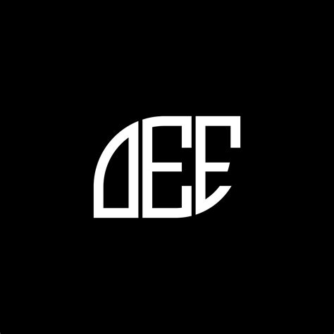 Dise O De Letras Oee Dise O De Logotipo De Letras Oee Sobre Fondo