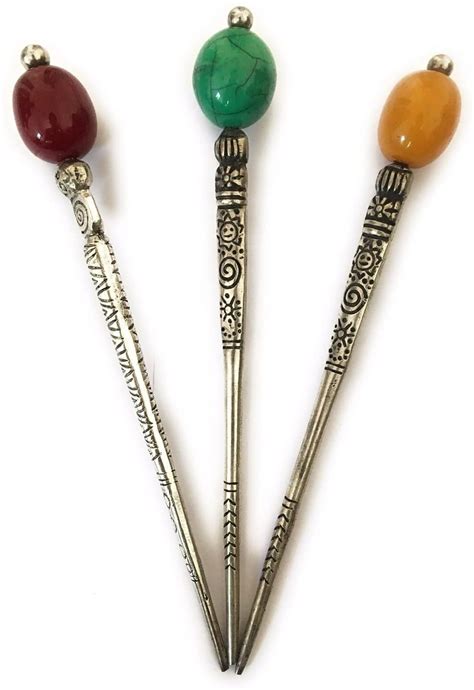 Buy Triply Oxodise Metal Juda Hair Stick With Pearl Pack Of Cm