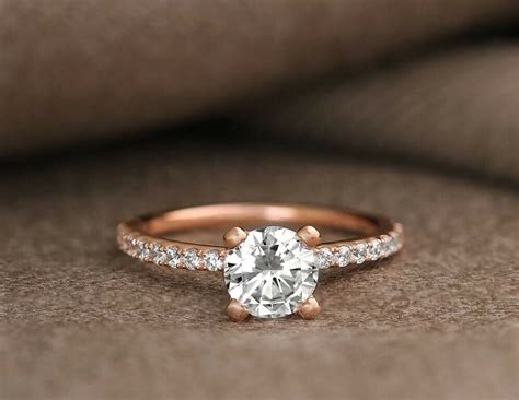 Rose Gold Solitaire Diamond Engagement Ring