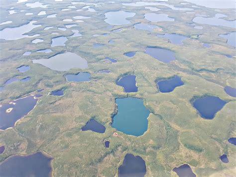 Thermokarst Lakes. Tuktoyaktuk, Northwest Territories, Canada [OC ...