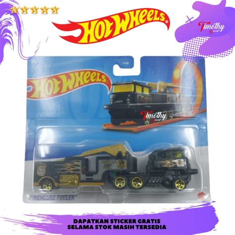 Jual Hot Wheels Track Stars Firehouse Fueler Hitam 68 Racing Team Kota Surabaya Timothy