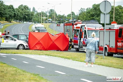 Motocykl zderzył się z osobówką AKTUALIZACJA Lubin Portal Miasta