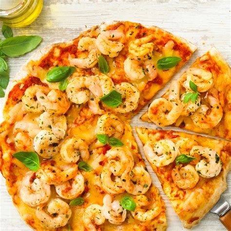 Garlic Prawn Pizza Myfoodbook With De Costi Seafoods Recipe