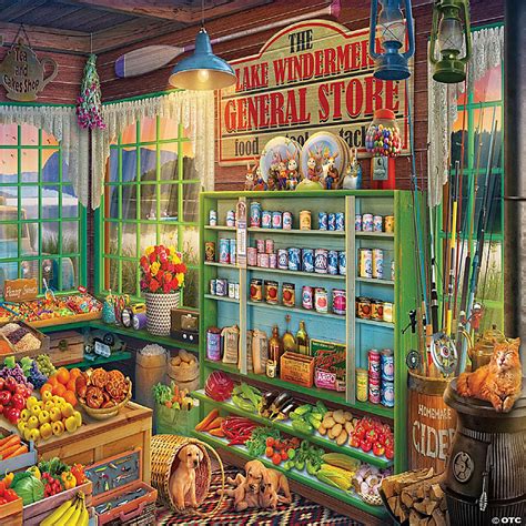 Springbok S 1000 Piece Jigsaw Puzzle Lake Windermere General Store