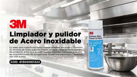 M Stainless Steel Cleaner Polish Limpiador Y Pulidor De Acero