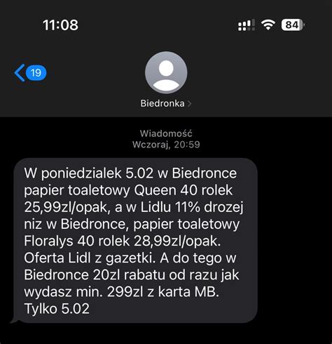 Lidl wydał oświadczenie w sprawie SMS ów od Biedronki