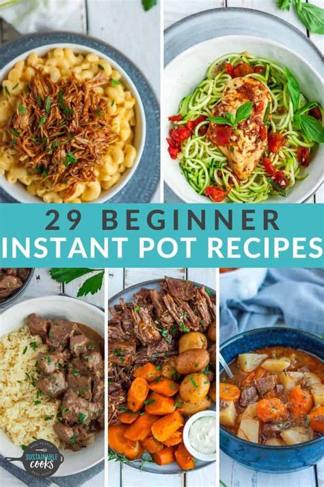 Easy Instant Pot Recipes For Beginners Sustainable Cooks