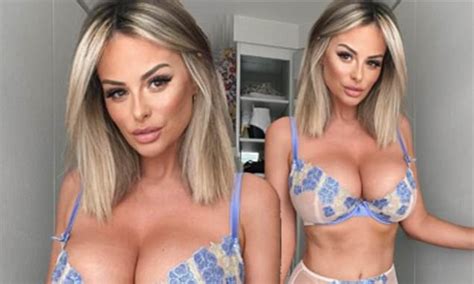Rhian Sugden Shows Off Her Enviable Figure In A Racy Mesh Lingerie Set