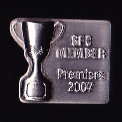 2007 AFL Geelong Cats Member Premiers Pin Badge Victory Badges