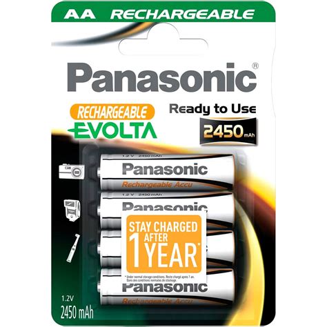 Panasonic 1x4 Nimh Mignon Aa 2450mah Rechargeable Evolta Batteries