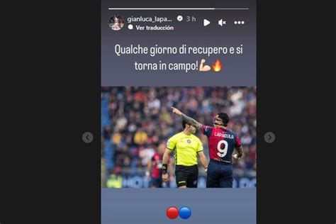 Gianluca Lapadula Y Su Esperanzador Mensaje Ante Su Nueva Lesión “unos