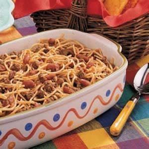 Baked Chili Spaghetti