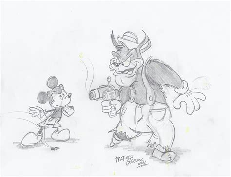 Mickey Vs Peg Leg Pete By Luffythewerehog On Deviantart