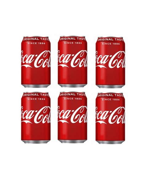 Газированный напиток Coca-Cola Original / Кока-Кола Оригинал / 6 банок ...