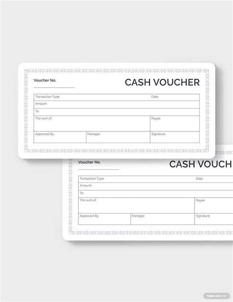 Editable Cash Voucher Templates in PDF to Download