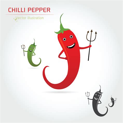 Cute Cartoon Hot Chili Pepper Vector Art At Vecteezy