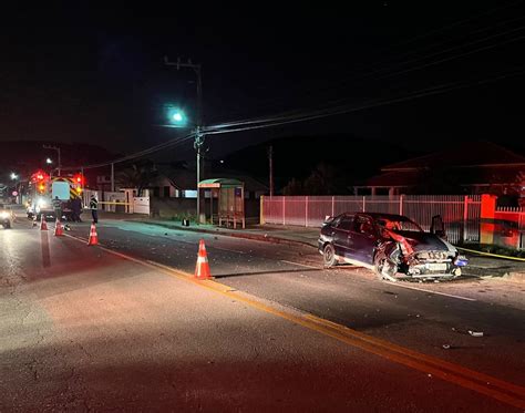 Motorista sinais de embriaguez causa acidente em Tubarão Folha