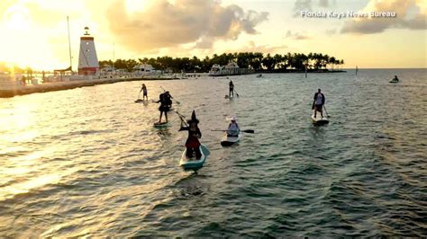 WEB EXTRA Witches Paddleboard In Florida Keys YouTube