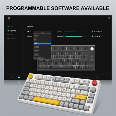 Mua Th Pro Hot Swap Rgb Ghz Bluetooth Wired Gaming Keyboard With Mah Battery