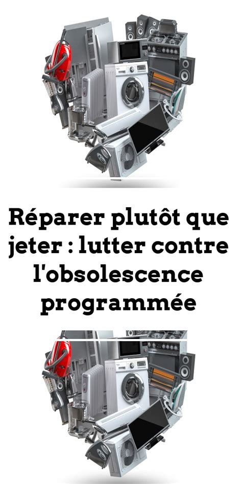 R Parer Plut T Que Jeter Lutter Contre L Obsolescence Programm E