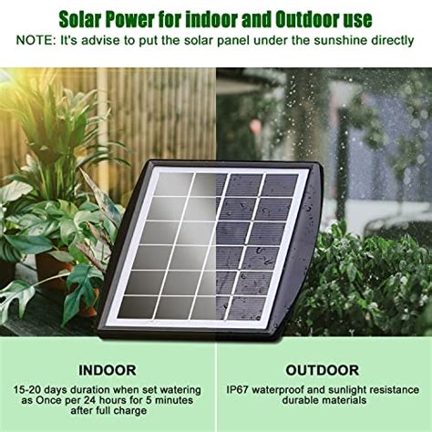 Drip Irrigation Kit Solar Automatic Plant Self Watering Devices