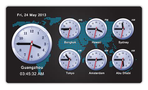 Elegant World Clock Widget Mini for xwidget (HOT) by Jimking on DeviantArt