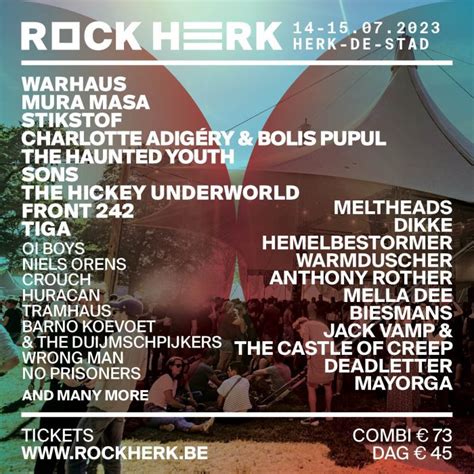 Eerste Namen Voor Rock Herk 2023