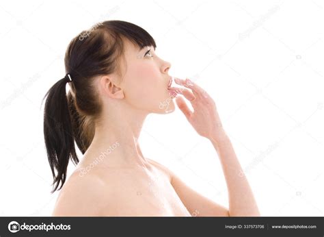 Picture Naked Woman Milk White Stock Photo By PantherMediaSeller