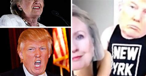 Trump PORN Shocker The Donald Filmed Romping Hillary From Behind In X Rated Video Daily Star