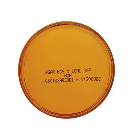 Agar Bcs Burkholderia Cepacia Selective Usp X Ml Mdm Cient Fica