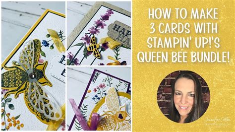 Free Card Class Stampin Up Queen Bee Bundle Youtube