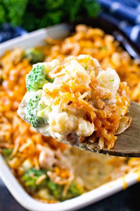 Cheesy Broccoli Cauliflower Casserole Julie S Eats Treats