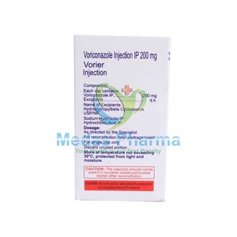 Voriconazole Vorier Mg Injection Vial Treatment In Severe Fungal