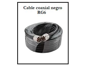 Cable Coaxial Negro Rg Geosoluciones Pcs