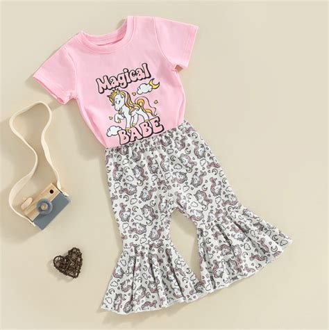 Magical Unicorn Babe T Shirt And Bell Bottoms Amelialilly Co Za