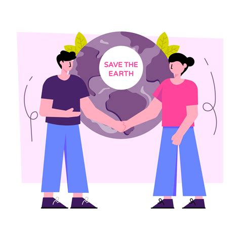 Perfect design illustration of save the earth 14217864 Vector Art at ...