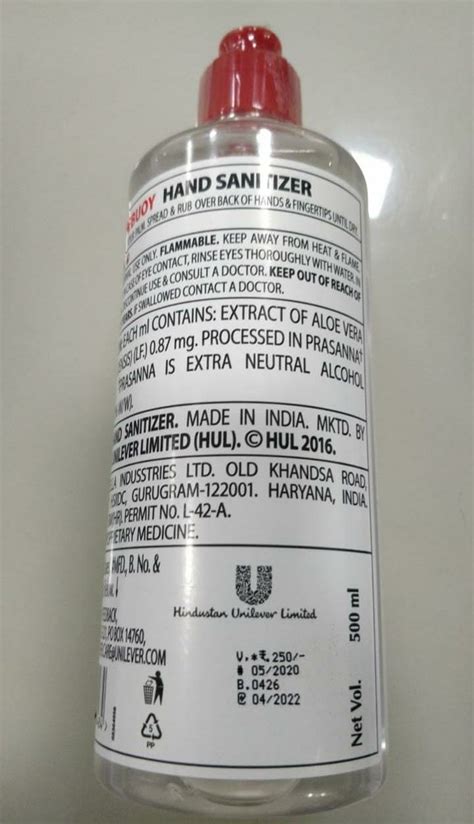 Lifebuoy Sanitizer 500 Ml At Rs 180piece In Ahmedabad Id 23371858791