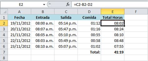 Cómo redondear horas en Excel Excel Total