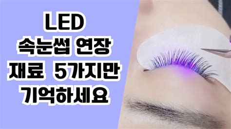 Led 속눈썹 연장 재료 5가지만 기억하세요 Youtube