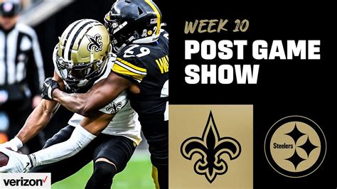 Live Steelers Vs Saints Week 10 Postgame Show 2022 Nfl Youtube